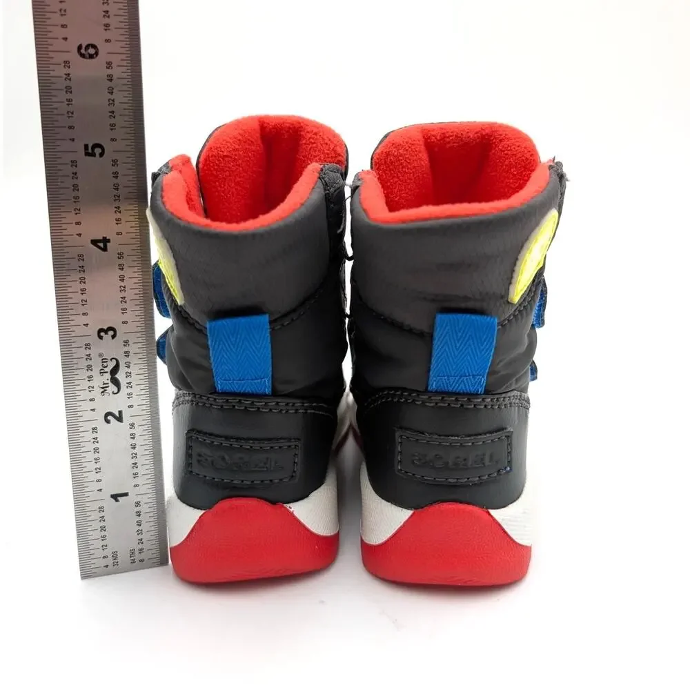 Sorel Whitney II Strap Waterproof Winter Boots Kids' Black Size US5 EU22